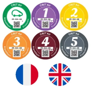 Vignette Crit’Air Antipollution